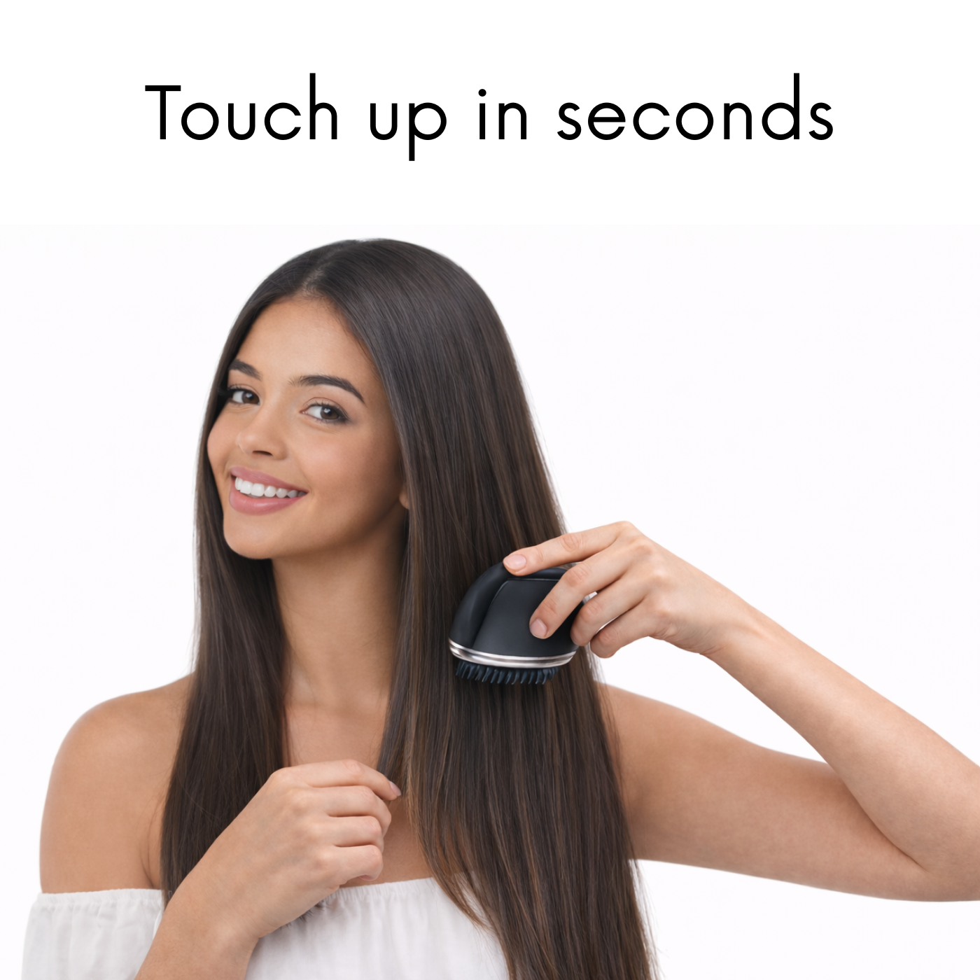 Glam Go Mini Wireless Hair Straightener Comb - Portable Travel Styler